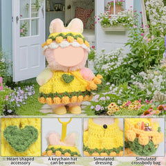Voccim 17cm doll woolen tulip dress offers cozy style.