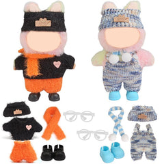 Voccim Halloween plush suits add festive style for 17cm dolls during playtime.