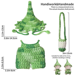 Voccim 17cm doll outfit full view in green for versatile wear.