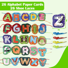 Vodolo double-sided letters and words linkage cards reinforce learning during play