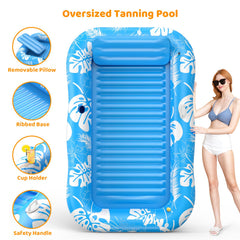 Voice-tank sprinkler feature delivers a refreshing mist over the lounging area.