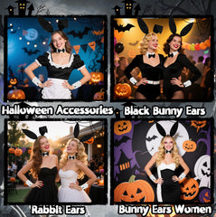 Voiiake fluffy bunny tail attaches easily to clothing for instant costume detail