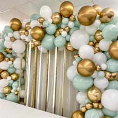 Voircoloria arch and garland decorations perfect for weddings, baby showers, and parties.