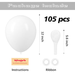 Voircoloria balloon garland kit with ribbons enables quick, stylish setups.