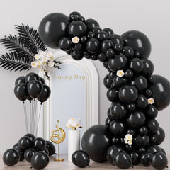 Voircoloria black balloons 5 inch add compact accents for birthdays and small tables