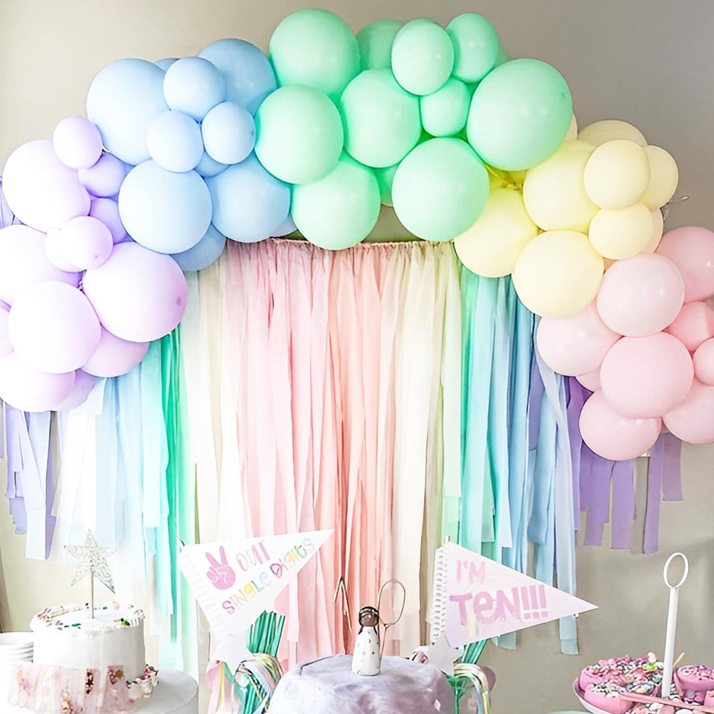 Voircoloria bridal shower decor balloons bring soft pastel charm