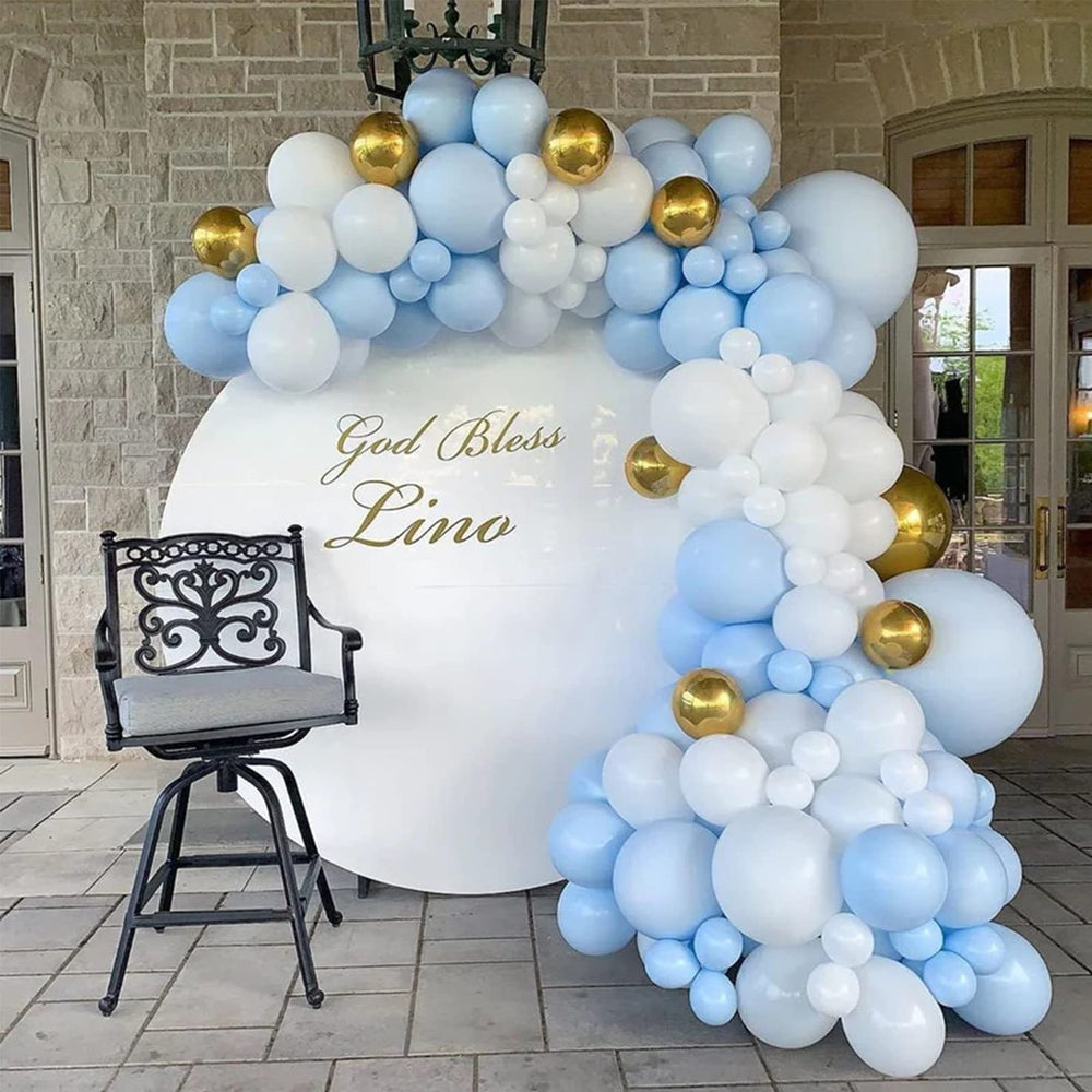 Voircoloria light blue balloons in 10inch size for table decorations