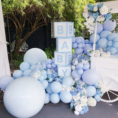 Voircoloria light blue balloons in 5inch size for toppers and clusters