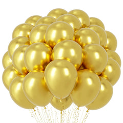 Voircoloria metallic gold balloons 66-pack ready for elegant celebrations and big events