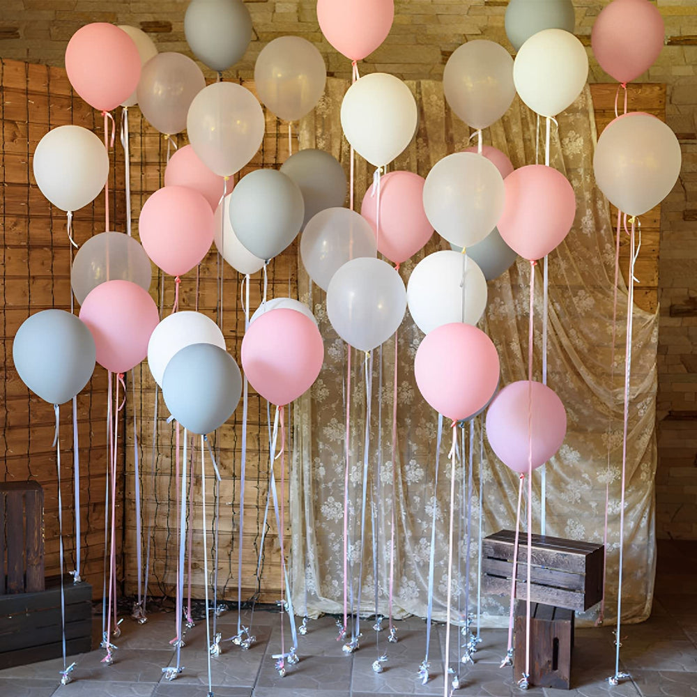 Voircoloria pastel pink balloons thicker and less prone to popping