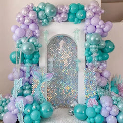 Voircoloria pastel purple garland assembly guide for easy setup.