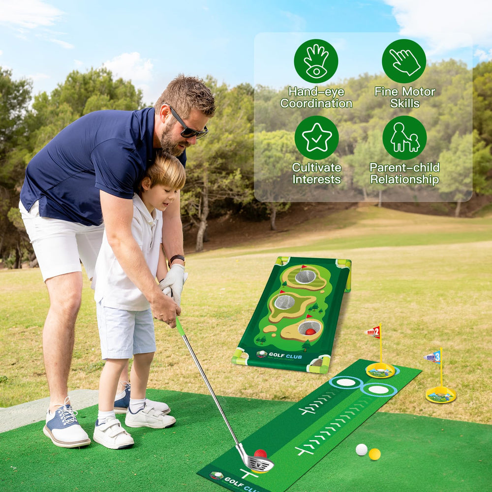 VOKOFAYE Toddler Golf Set tees support structured skill building and games
