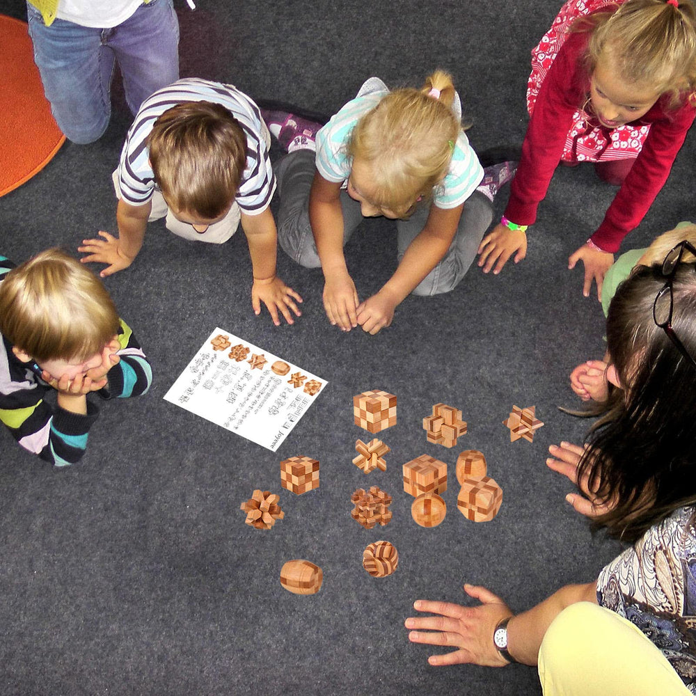 VolksRose set shown with adults and teens solving together, family-friendly brain training.