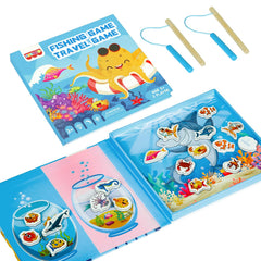 VOLSION magnetic fishing game folded for travel and compact storage