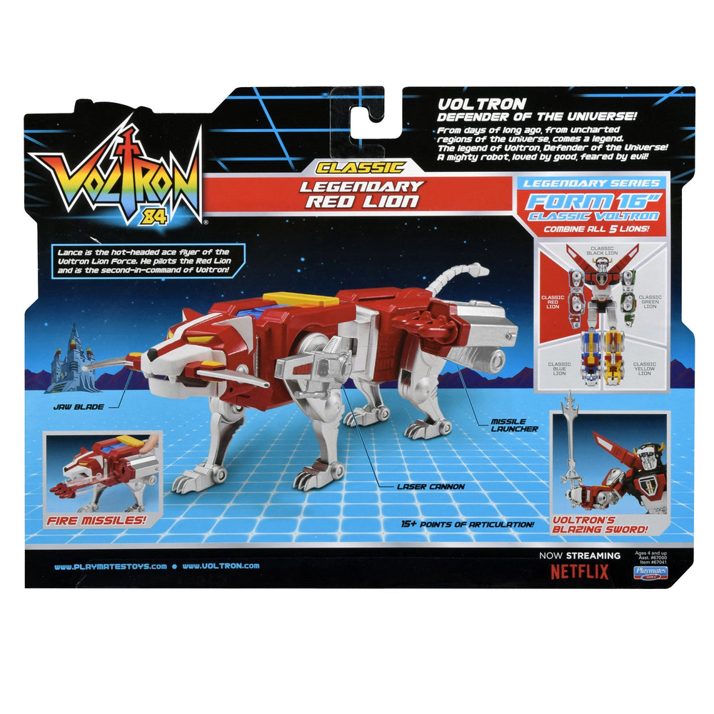 Voltron Red Lion articulation enables varied dynamic poses.