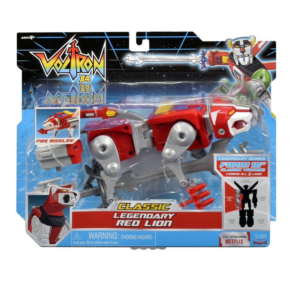 Voltron Red Lion forms a 16-inch figure with other lions.