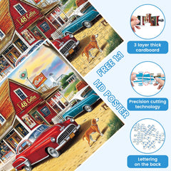 VOLUVOLU 500-piece puzzle interlocking pieces provide satisfying assembly.