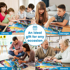 Voluvolu mountain flowers puzzle providing an engaging challenge for family nights.