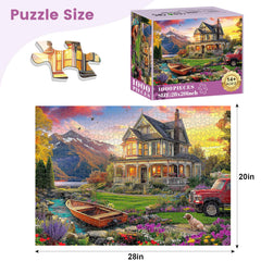 VOLUVOLU puzzle shows mountains and sunlit water to inspire relaxed evenings