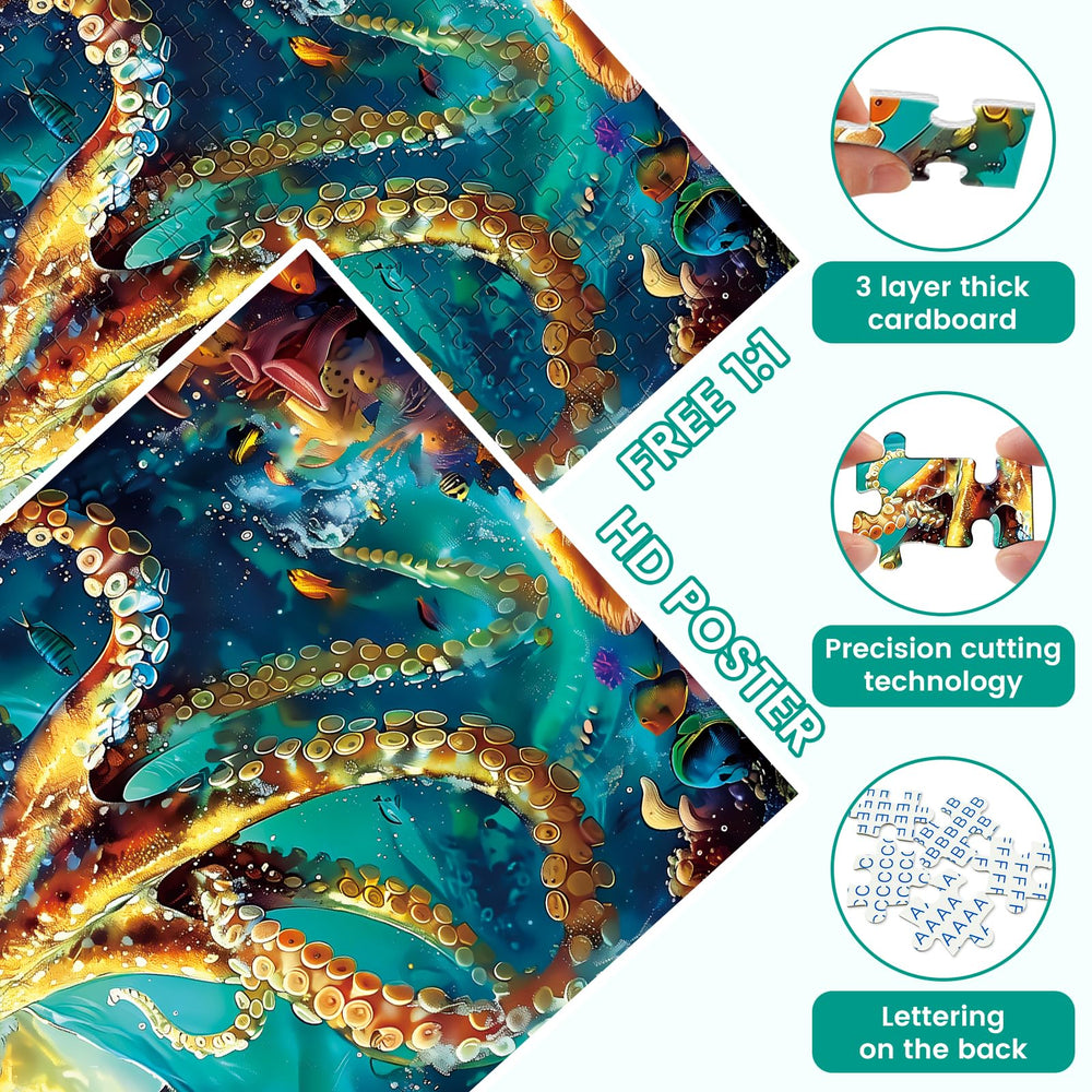 VOLUVOLU puzzle poster included for easy reference during assembly.