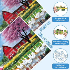 VOLUVOLU red barn backdrop, perfect for home decor after completion