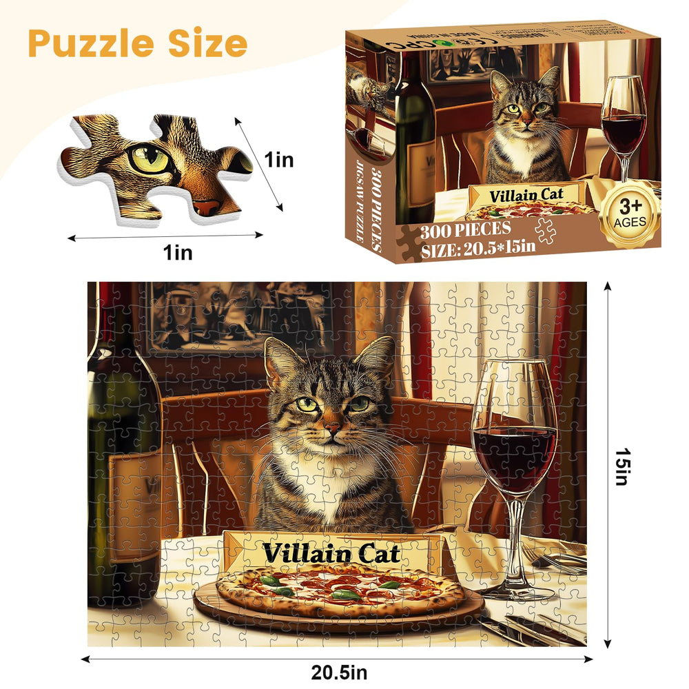 Voluvolu villain cat puzzle character for family-friendly fun
