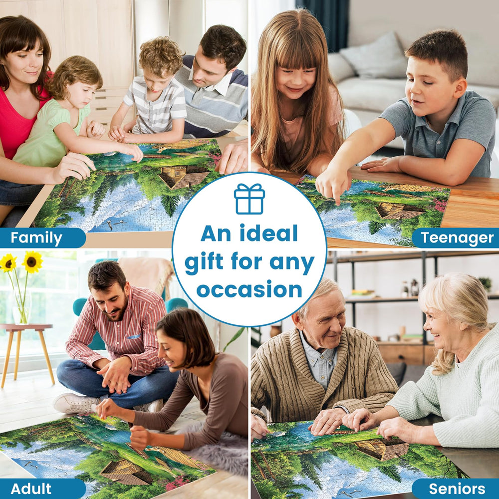 VOLUVOLU 1000-piece puzzle makes a thoughtful gift for friends and family.
