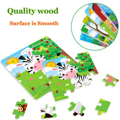 VOMYOZB panda wooden puzzle invites bright color matching and planning