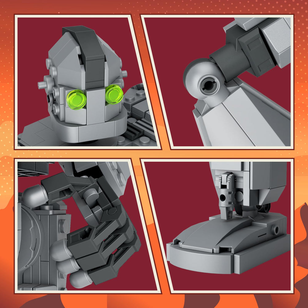 VONADO Iron Robot assembly-in-progress shows modular pieces for hands-on building fun.