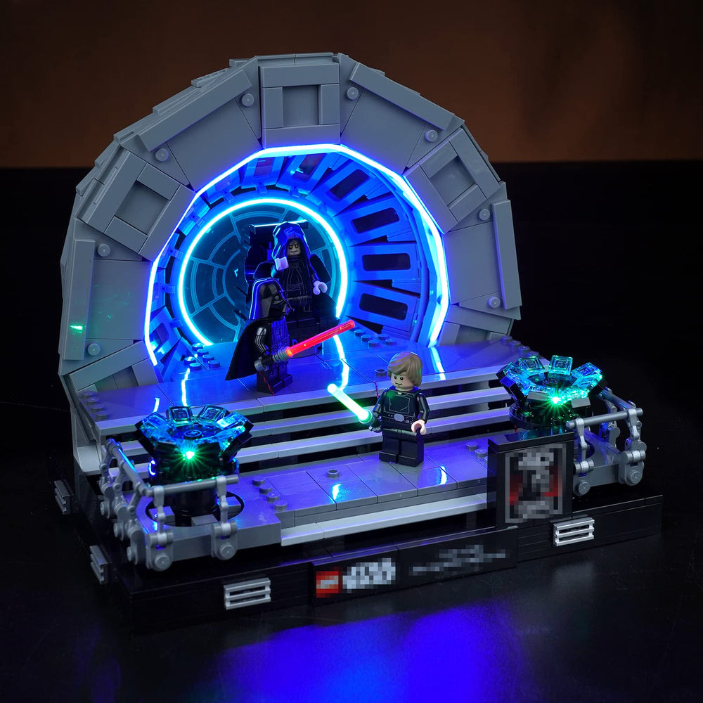 VONADO light kit main unit for Lego Emperor's Throne Room 75352 with clean, hidden wiring.