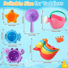Voohek bath toy set—a thoughtful gift for birthdays or baby showers.