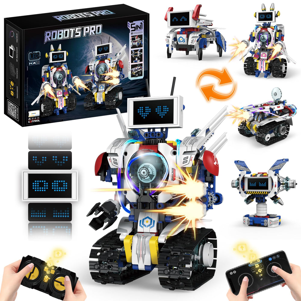VOPOGLNE eye-display robot with dynamic LEDs for expressive play and learning.