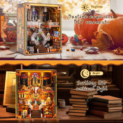 Vorathis World Library Book Nook assembly process invites family creativity.
