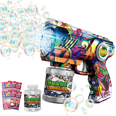 VORBLIX Bubble Gun with LED lights for colorful outdoor play