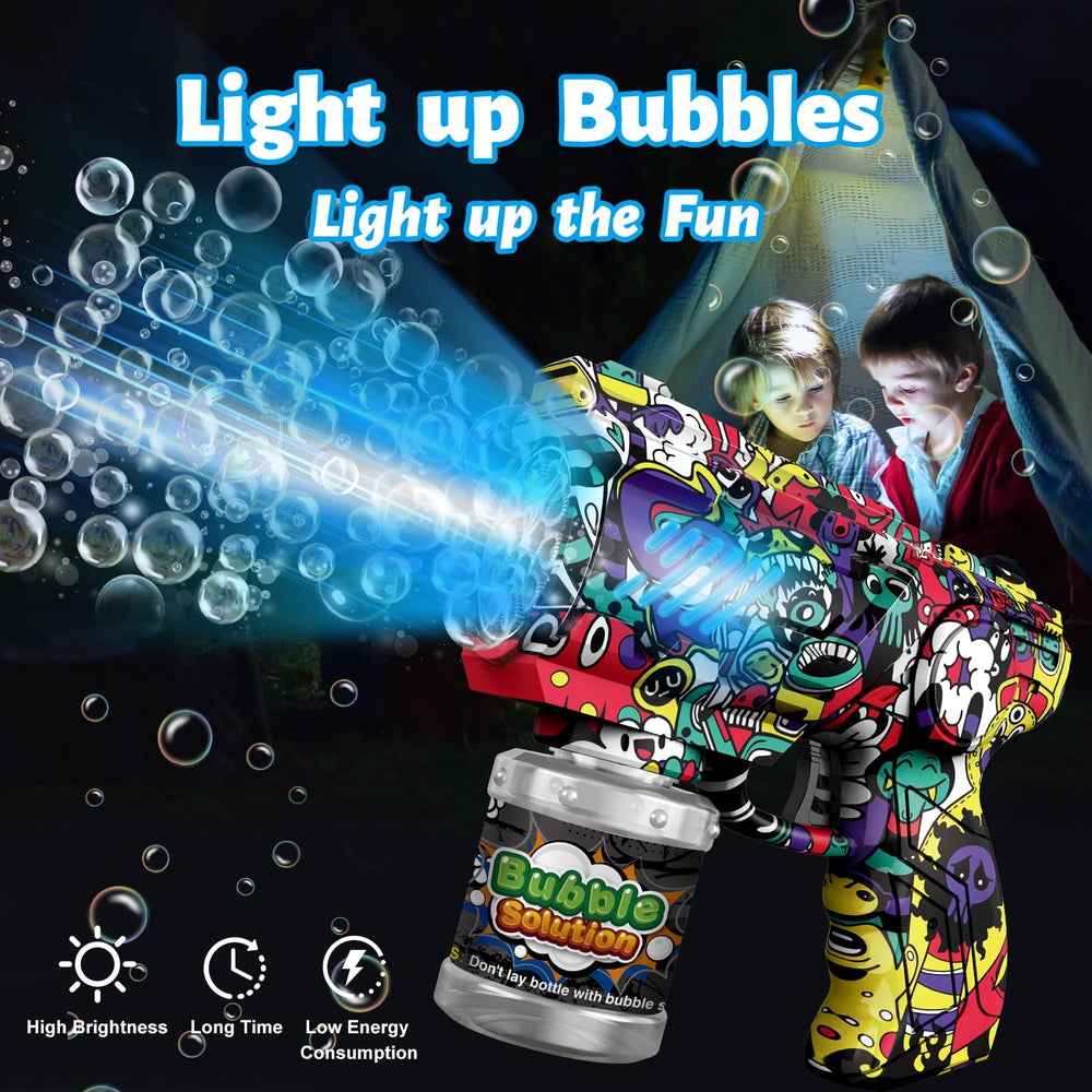 Kids enjoy outdoor play with the VORBLIX bubble gun and bubbles