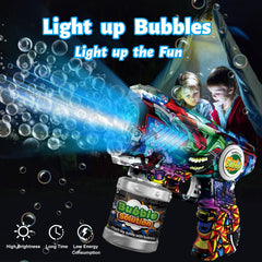 VORBLIX bubble gun in outdoor play setting for active fun