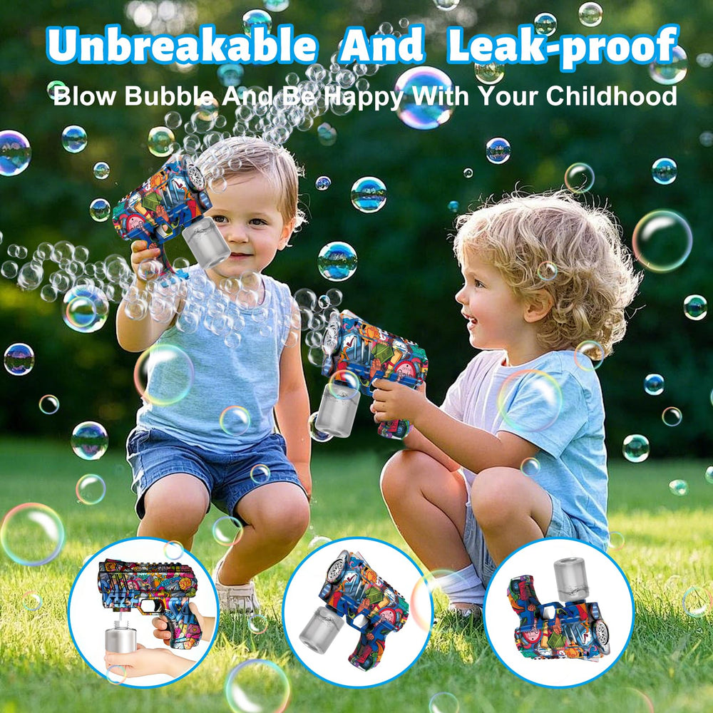 Two packs of refill bubble solution for extended play with VORBLIX gun