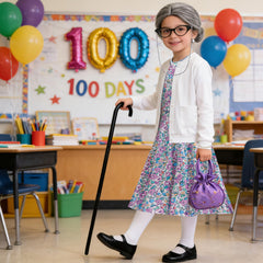 VORLITS old lady handbag adds charm and practicality to the outfit.