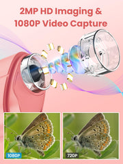 Vorth 2.4-inch display for clear on-device viewing of specimens.