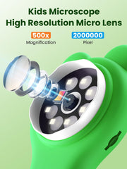 Vorth Microscope with 2 inch screen for crisp, colorful viewing