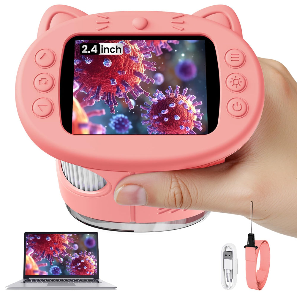 Vorth Kids Microscope with compact housing for safe, easy handling.
