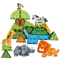 Voxifyx Grassland Animals box ready for imaginative magnetic play.