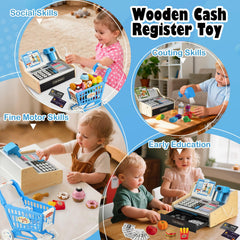 VROGTIK rechargeable kids cash register supports long play sessions
