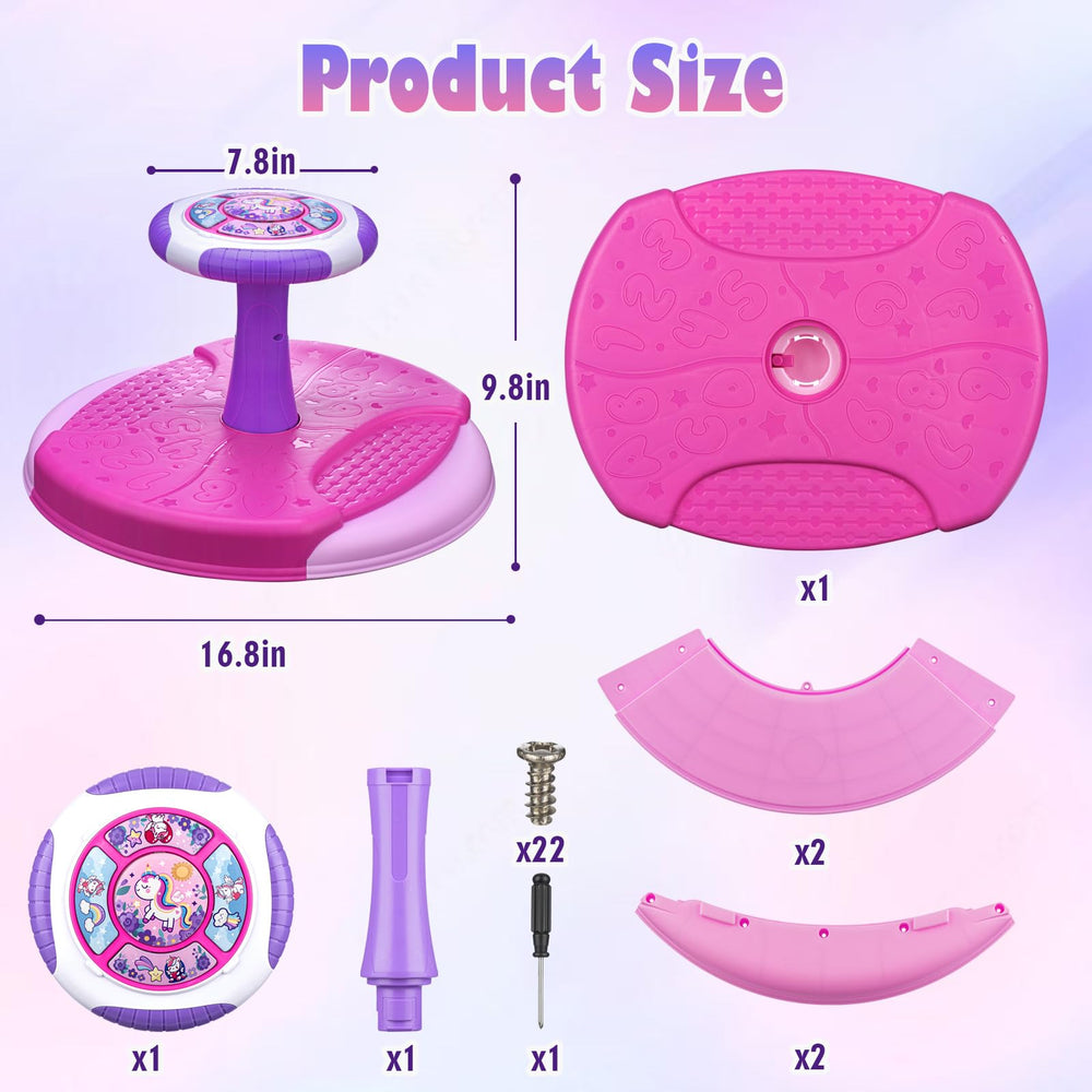 VROGTIK Sit and Spin safe base design reassures caregivers during spins.