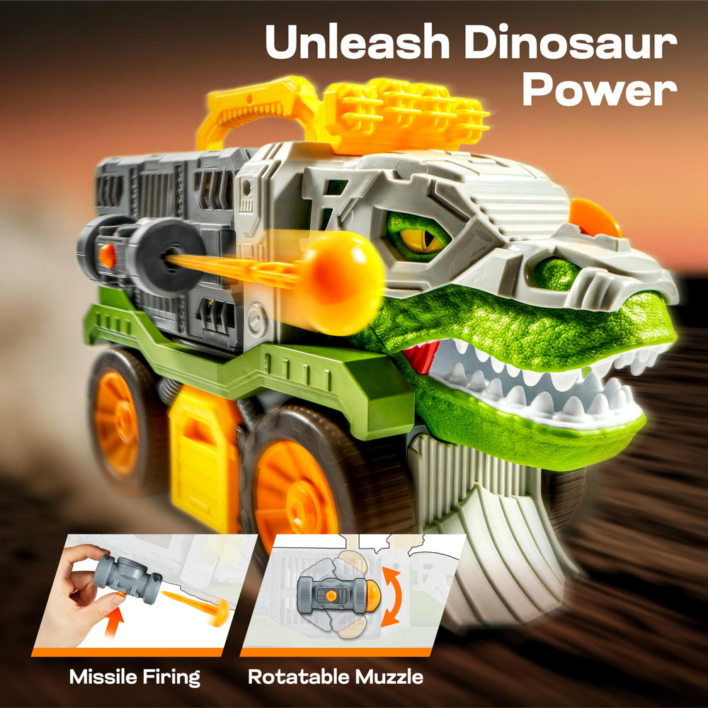 Vroomix JOVA dinosaur figures ready for imaginative rescue missions.