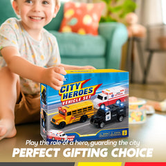 Vroomix Jova set packaging shows all three vehicles together.