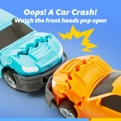 Vroomix JOVA two crash cars spark surprise and replayable pretend play.