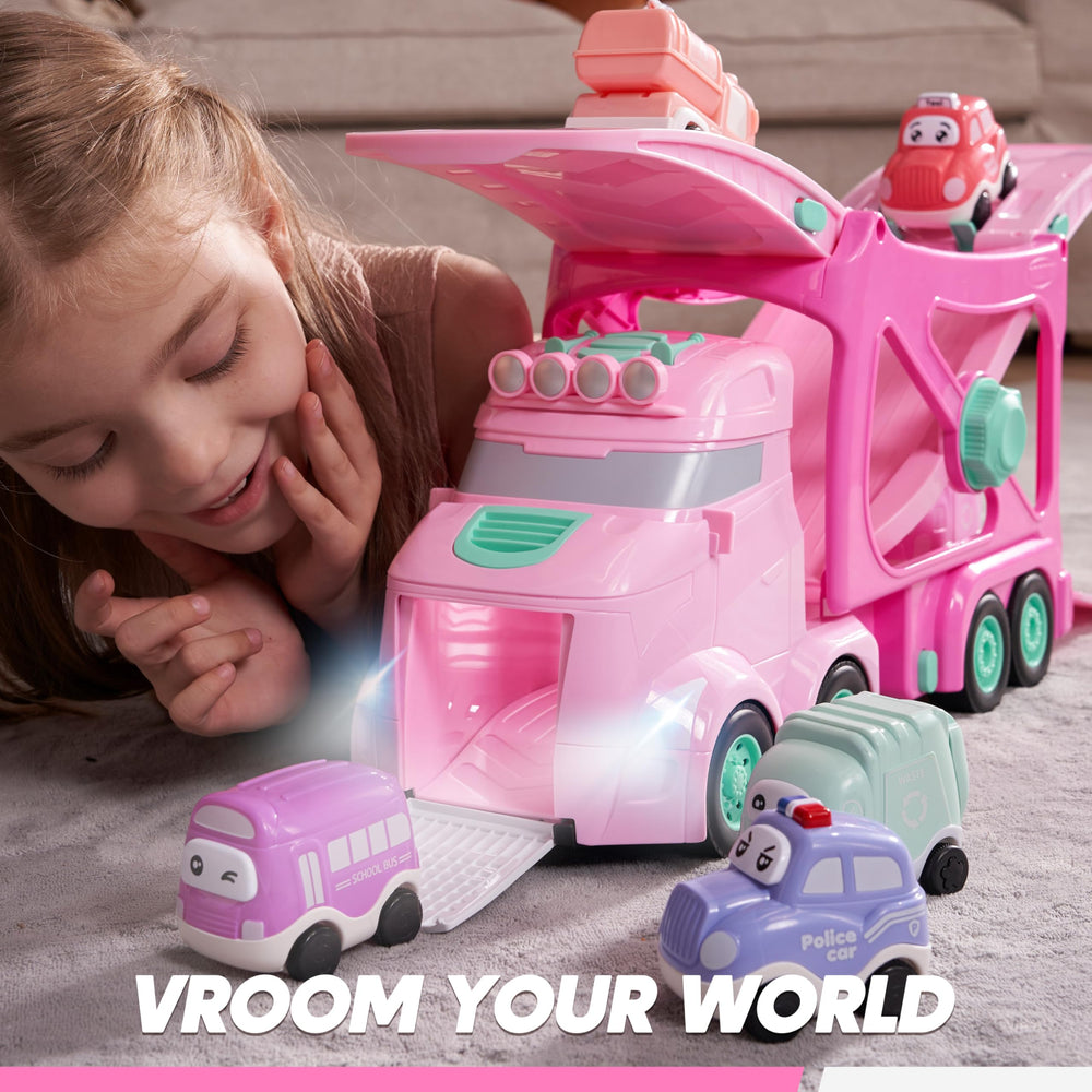 Vroomix large 26 inch truck dominates playroom space