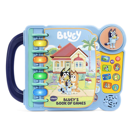 VTech Blueyβs Book of Games cover art invites imaginative pretend play and family bonding.