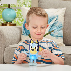 VTech Bluey Shake It Bluey nose-sneeze triggers a fun sound cue during pretend play.